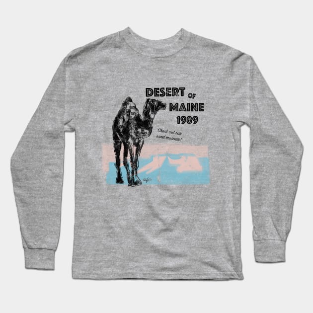 VINTAGE DESERT OF MAINE Long Sleeve T-Shirt by Scary Stories from Camp Roanoke